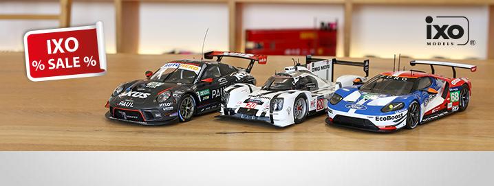 Ixo SALE % Ixo racing models at 
a special price